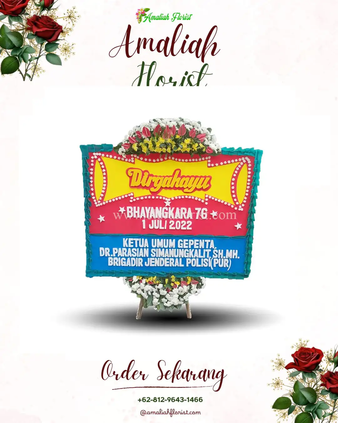 Papan Bunga HUT Ulang Tahun Sebawi